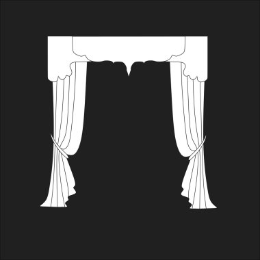 Klasik perde. pencere dekorasyon