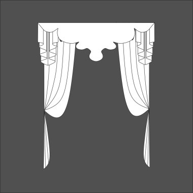 Klasik perde. pencere dekorasyon