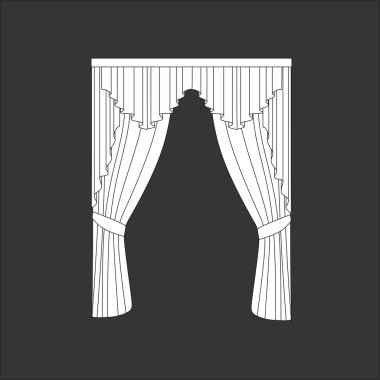 Klasik perde. pencere dekorasyon