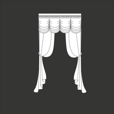 Klasik perde. pencere dekorasyon