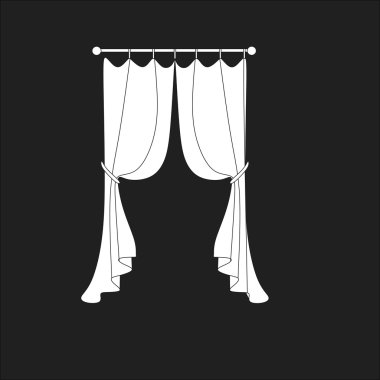 Klasik perde. pencere dekorasyon