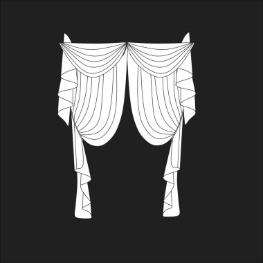 Klasik perde. pencere dekorasyon