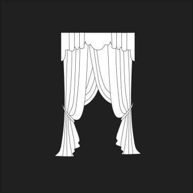 Klasik perde. pencere dekorasyon