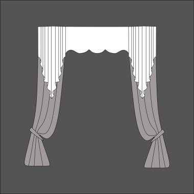 Perdeler. İç tasarım perde. iç Tekstil.