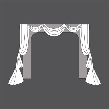 Perdeler. İç tasarım perde. iç Tekstil.