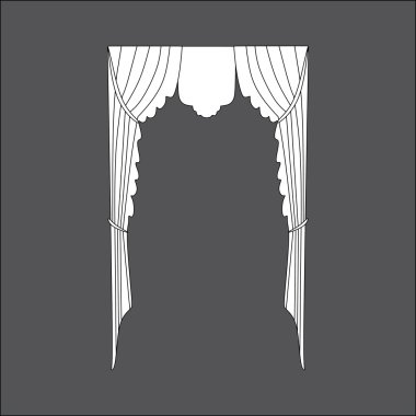 Perdeler. İç tasarım perde. iç Tekstil.