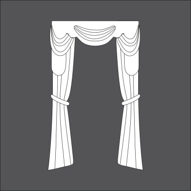 Perdeler. İç tasarım perde. iç Tekstil.