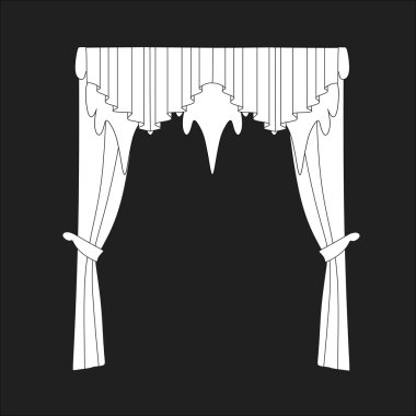 perdeler. Tasarım perde windows kroki.