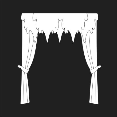 perdeler. Tasarım perde windows kroki.
