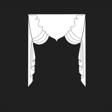 perdeler. Tasarım perde windows kroki.