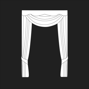 perdeler. Tasarım perde windows kroki.