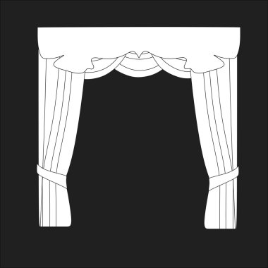 perdeler. Tasarım perde windows kroki.