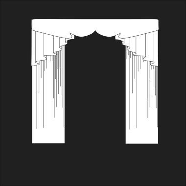 perdeler. Tasarım perde windows kroki.