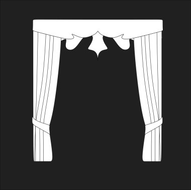 perdeler. Tasarım perde windows kroki.