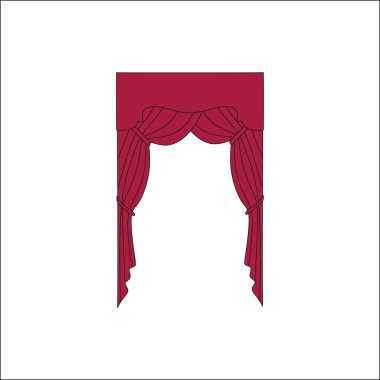  iç dekorasyon. perdeler. Perdeleri iç tasarım kroki.