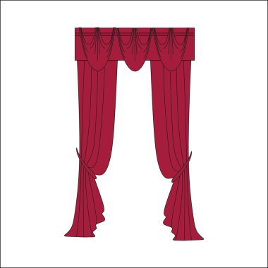  Klasik perde. Perdeleri kroki. Perdeler.