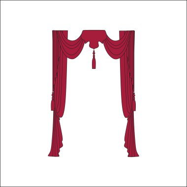  Klasik perde. Perdeleri kroki. Perdeler.