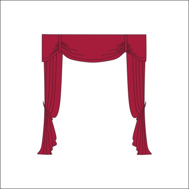  Klasik perde. Perdeleri kroki. Perdeler.