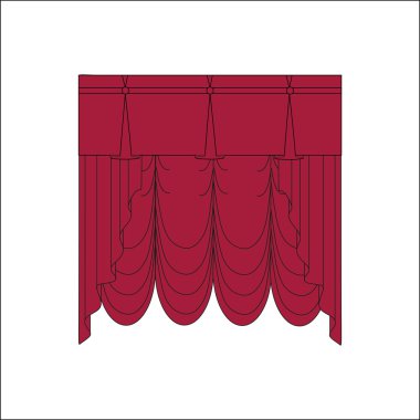  Klasik perde. Perdeleri kroki. Perdeler.