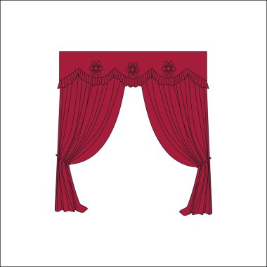  Klasik perde. Perdeleri kroki. Perdeler.