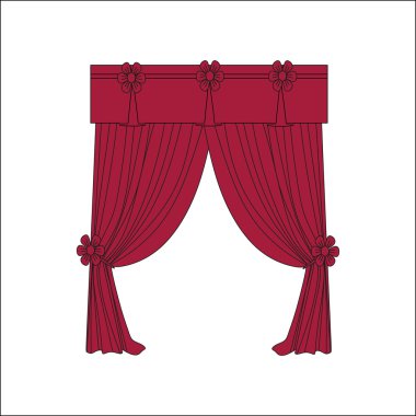  Klasik perde. Perdeleri kroki. Perdeler.