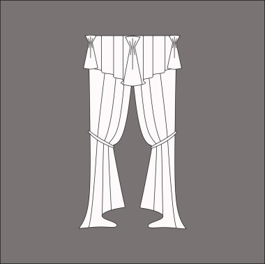  Klasik perde. Perdeleri kroki. Perdeler.