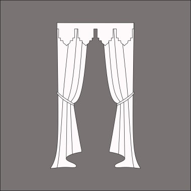  Klasik perde. Perdeleri kroki. Perdeler.