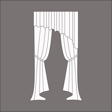  Klasik perde. Perdeleri kroki. Perdeler.