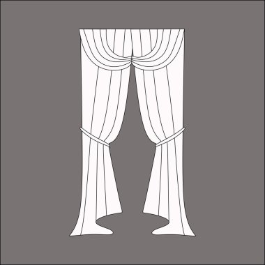  Klasik perde. Perdeleri kroki. Perdeler.
