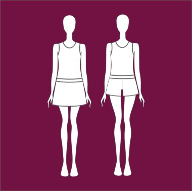 Kit jersey ev. Kadın pijamalar. 