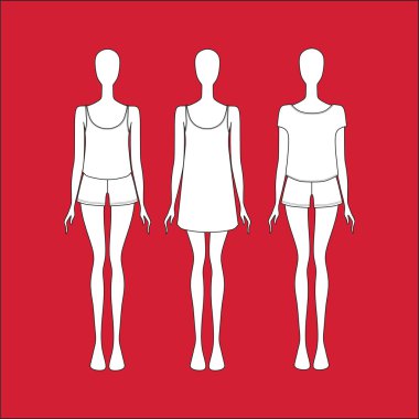  Kit jersey ev. Kadın pijamalar.