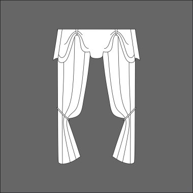  Perdeleri kroki. curtains.Curtains. 