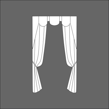  Perdeleri kroki. curtains.Curtains. 