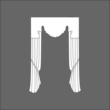  Perdeleri kroki. curtains.Curtains. 