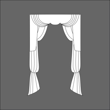 iç Tekstil. pencere dekorasyon. Perdeler. 