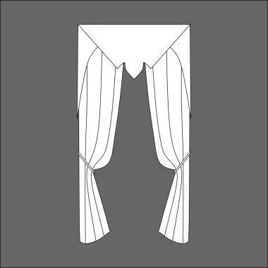 iç Tekstil. pencere dekorasyon. Perdeler. 