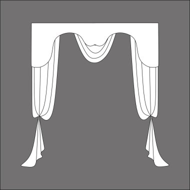 iç Tekstil. pencere dekorasyon. Perdeler. 