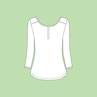 bluz Bayan uzun kollu jersey. 