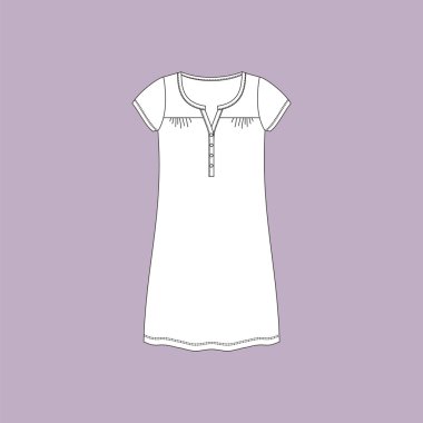 Geceliği. kadının ev elbise. nightdress. 