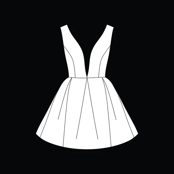 Ropa de mujer. ropa casual. vestido . — Vector de stock