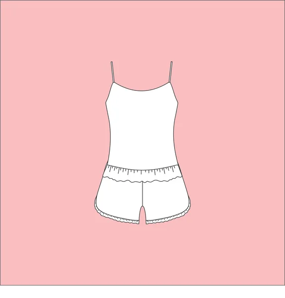 Jumper. vêtements de maison pour femmes. pyjama. top . — Image vectorielle