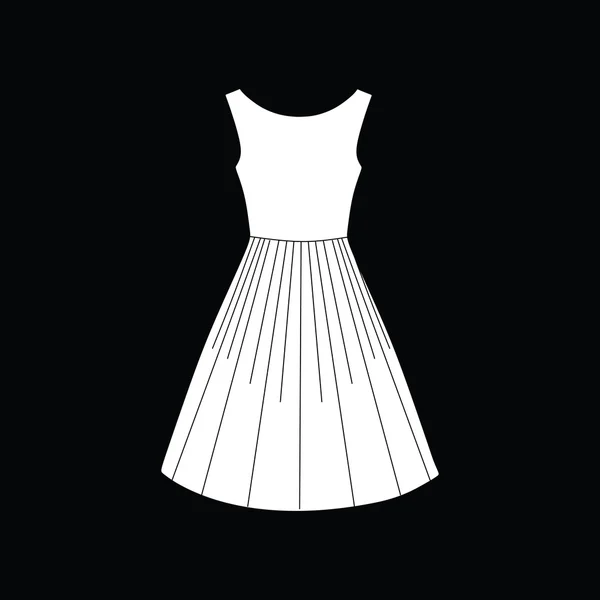 Ropa de mujer. ropa casual. vestido . — Vector de stock