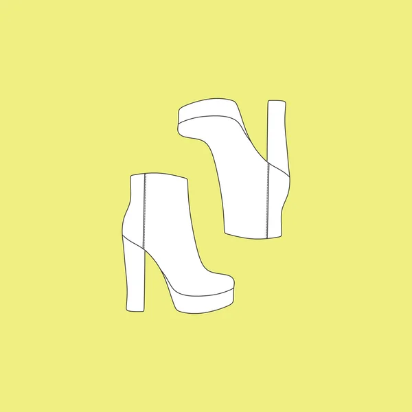 Sapatos casuais. Sapatos. sapatos femininos . —  Vetores de Stock