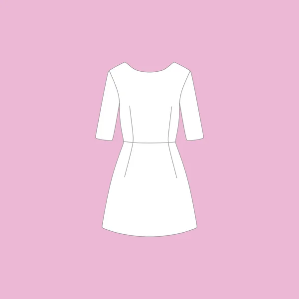 Dameskleding. vrijetijdskleding. jurk. — Stockvector