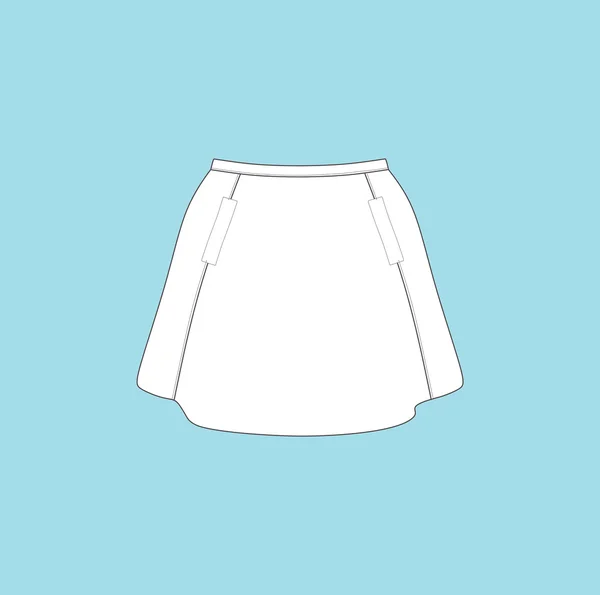 Women's skirt. casual wear. skirt. — Stock Vector