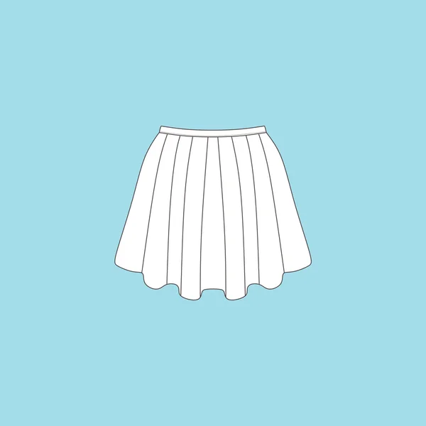 女性のスカートです。カジュアルな服装。スカート. — ストックベクタ