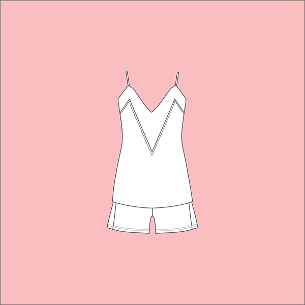 Jumper. vêtements de maison pour femmes. pyjama. top . — Image vectorielle