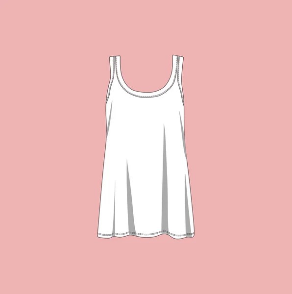 Camisa. Camiseta de mujer. blusa de verano. arriba . — Archivo Imágenes Vectoriales