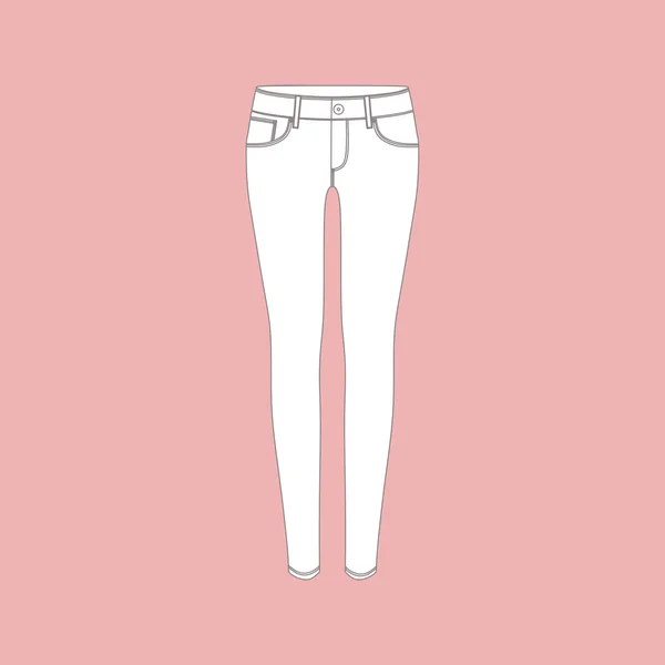 Ropa. pantalones. jeans. polainas. pantalones . — Vector de stock