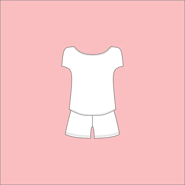 Άλτης. Αρχική γυναικεία ρούχα. πιτζάμες. κορυφή. — Διανυσματικό Αρχείο